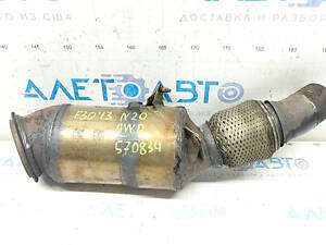 Катализатор верхний BMW F30 12-16 N20 сорвана шпилька, порвана сетка.