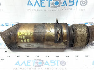 Катализатор BMW X5 F15 14-18 N55 ржавый, обломаны болты, порвана сетка