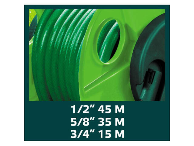 Котушка для шланга Verto котушка на підставці (15G790) - Фото 2