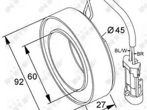 Катушка на Astra G, Astra H, Combo, Corsa C, Meriva, Tigra, Zafira A, Zafira B, Zafira C