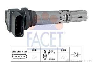 Катушка зажигания VW POLO (6R) / VW BORA (1J2) / AUDI A3 (8P7) 1996-2022 г.