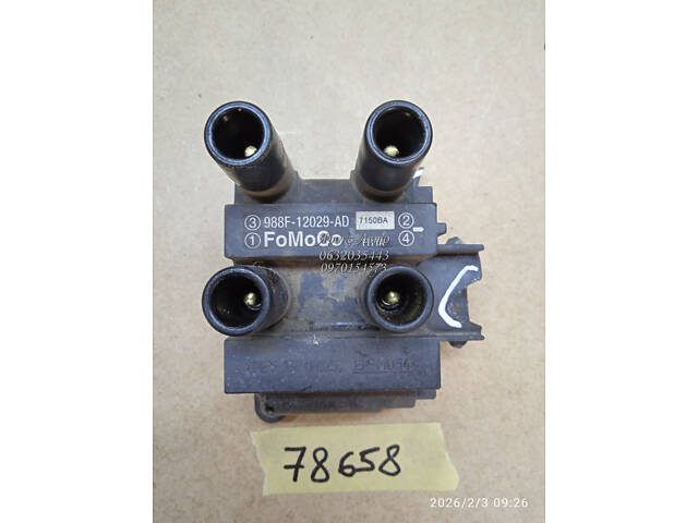 Катушка зажигания ford focus 1.4 1999-2001 000078658 - Фото 1