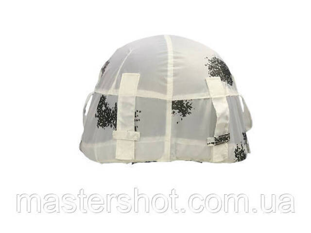 Кавер (чехол) для баллистического шлема (каски) MICH зима (клякса) ms ms - Фото 2