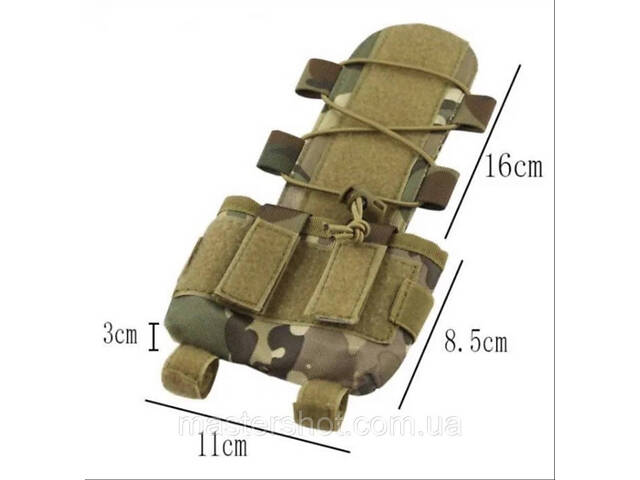 Кавер (чехол) для шлема Fast Mandrake и подсумок карман (противовес) для аксессуаров на кавер, мультикам ms - Фото 5