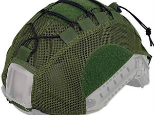 Кавер (чехол) на балістичний шолом типу Fast сітка Оливковий