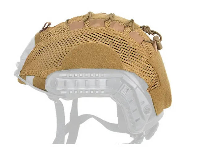 Кавер (чохол) на балістичний шолом типу Fast сітка Койот - Фото 3