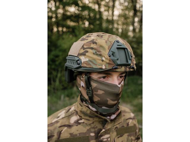 Кавер мультикам Kiborg на шолом FAST-1 - Фото 6