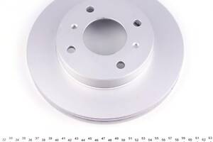 KAVO PARTS BR-6729-C Диск тормозной (передний) Nissan Almera 00-/Primera -02 (256.5x22)