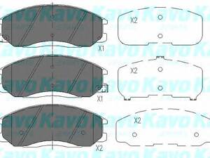 KAVO PARTS KBP3019. Комплект гальмівних колодок