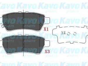 KAVO PARTS KBP6575. Комплект гальмівних колодок