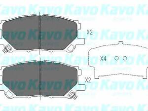 KAVO PARTS KBP9080. Комплект гальмівних колодок