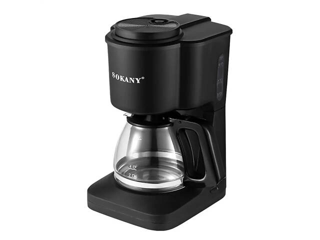 Капельная кофеварка Sokany с подогревом кофейника 600 мл SK-124 - Фото 1