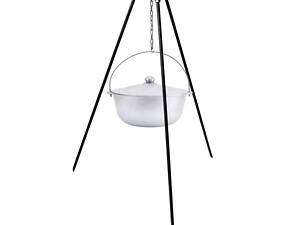 Казан алюминиевый Brizoll 10 л, с дужкой, крышкой и треногой