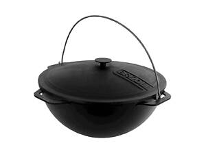 Казан азиатский чугунный с чугунной крышкой 10 л Азия ТМ BRIZOLL