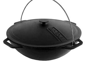 Казан азиатский чугунный с крышкой 12 л Азия ТМ BRIZOLL