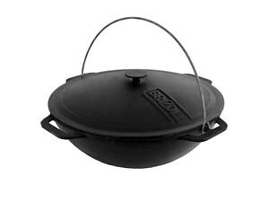 Казан азиатский чугунный с крышкой 8 л Азия ТМ BRIZOLL