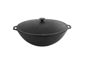 Чугунная кастрюля WOK 8 л с чугунной крышкой ТМ BRIZOLL