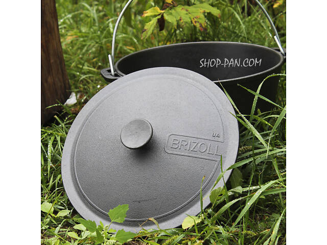 Казан чавунний Похідний 10 л із триногою на розбірних ніжка - Фото 2