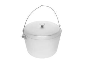 Казан котел походный рыбацкий литой алюминиевый 9 л с дужкой и крышкой