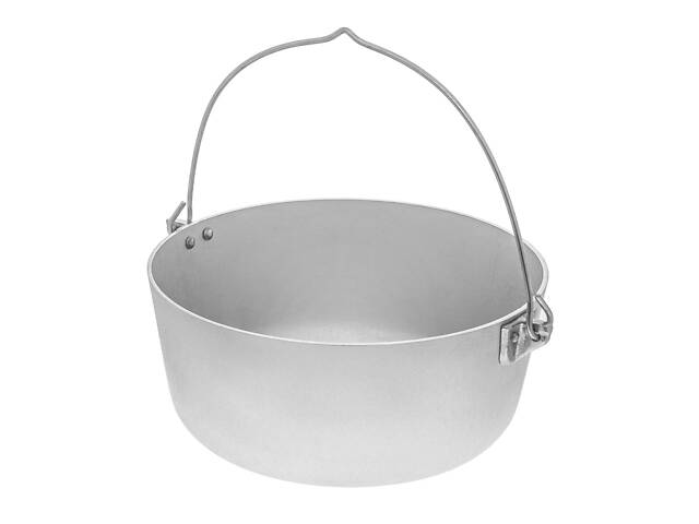 Казан котел походный рыбацкий литой алюминиевый 5 л с дужкой и крышкой - Фото 4