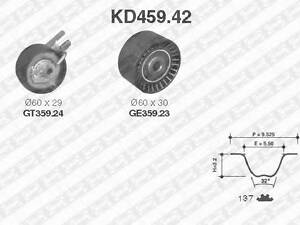 KD459.42 NTN-SNR - Ремкомплект ременя ГРМ SNR KD45942 на PEUGEOT PARTNER c бортовой платформой/ходовая часть