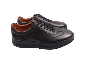 Кеды мужские Emillio Landini черные натуральная кожа 56-23DTS 40