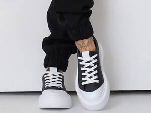 Кеди ISSA PLUS OB2-457 38 білий/чорний