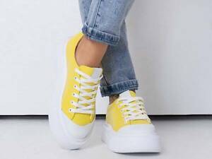 Кеди ISSA PLUS OB2-457 38 білий/жовтий