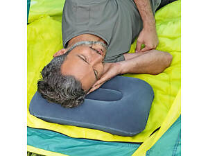 Кемпинговая надувная подушка 42х26х10 см Bestway синяя.