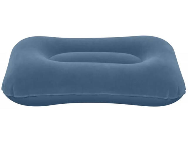 Кемпинговая надувная подушка 42х26х10 см Bestway синяя. - Фото 3
