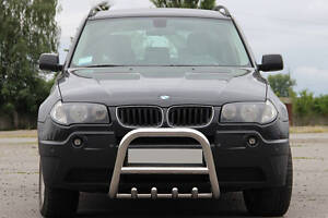 Кенгурятник QT006 (нерж.) 51 мм для BMW X3 E-83 2003-2010 рр.