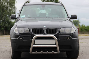 Кенгурятник QT006 (нерж.) 51 мм для BMW X3 E-83 2003-2010 гг