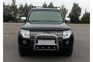 Кенгурятник QT006 (нерж.) 60 мм для Mitsubishi Pajero Wagon IV