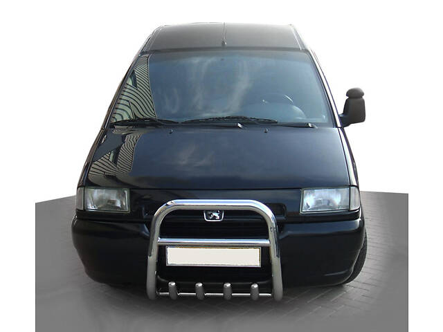 Кенгурятник QT006 (нерж) для Fiat Scudo 1996-2007 гг