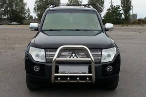 Кенгурятник QT007 (нерж.) для Mitsubishi Pajero Wagon III