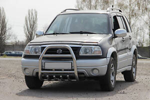 Кенгурятник QT007 (нерж) для Suzuki Vitara 1998-2006 гг