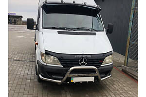 Кенгурятник с усами (нерж.) для Mercedes Sprinter 1995-2006 гг