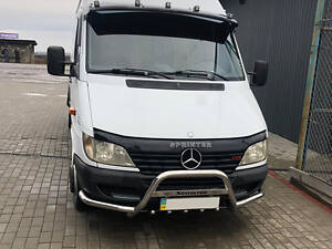 Кенгурятник с усами (нерж.) для Mercedes Sprinter 1995-2006 гг