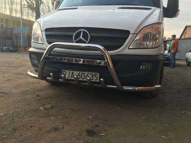 Кенгурятник с усами WT003-Plus (нерж.) для Mercedes Sprinter W906 2006-2018 гг - Фото 6