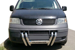 Кенгурятник ST006-04 ноздри (нерж) для Volkswagen T5 Transporter 2003-2010 гг.