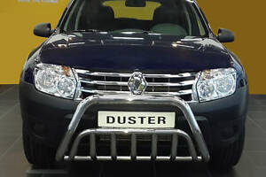 Кенгурятник WT002 (нерж) для Dacia Duster 2008-2018 гг
