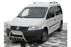 Кенгурятник WT003 (нерж) 50мм, без надписи для Volkswagen Caddy 2004-2010 гг