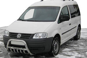 Кенгурятник WT003 (нерж) 50мм, без надписи для Volkswagen Caddy 2004-2010 гг.