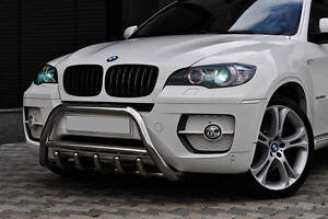 Кенгурятник WT003 (нерж.) 50мм для BMW X6 E-71 2008-2014 гг