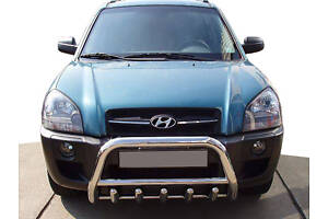 Кенгурятник WT003 (нерж.) 60 мм для Hyundai Tucson JM 2004-2024 гг