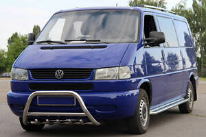 Кенгурятник WT003 (нерж) 60мм, без надписи для Volkswagen T4 Caravelle/Multivan