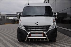 Кенгурятник WT003 (нерж.) Без надписи для Renault Master 2011-2024 гг