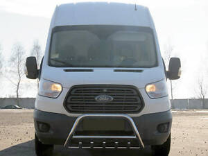 Кенгурятник WT003 (нерж.) для Ford Transit 2014- рр
