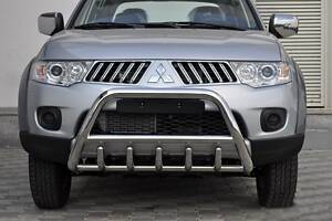 Кенгурятник WT003 (нерж.) для Mitsubishi L200 2006-2015 гг