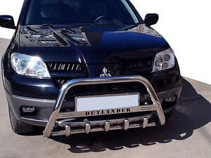 Кенгурятник (нерж.) для Mitsubishi Outlander 2001-2006 рр